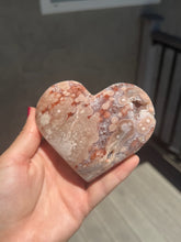 Load image into Gallery viewer, Pink Amethyst Flower Agate Heart 78CD