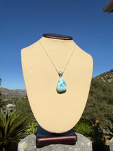 Load image into Gallery viewer, Larimar Teardrop Necklace 84NU