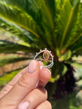 Load image into Gallery viewer, Citrine Eye Ring Size 11.5 50AA