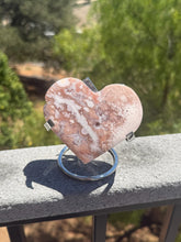 Load image into Gallery viewer, Pink Amethyst Flower Agate Heart 78CD