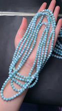 Load image into Gallery viewer, Preorder Larimar Sterling Clasp Beaded Necklace 6mm