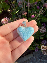 Load image into Gallery viewer, Larimar Heart Necklace 95TH
