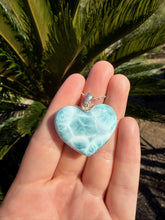 Load image into Gallery viewer, Larimar Heart Necklace 84CW