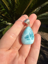 Load image into Gallery viewer, Larimar Teardrop Necklace 84NU