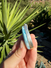 Load image into Gallery viewer, Larimar Teardrop Necklace 162TQ