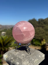 Load image into Gallery viewer, Rose Quartz Sphere 65CA