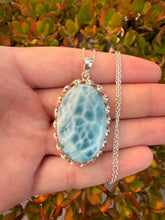 Load image into Gallery viewer, Larimar Oval Necklace 100PI