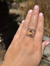 Load image into Gallery viewer, Citrine Eye Ring Size 8 50RB
