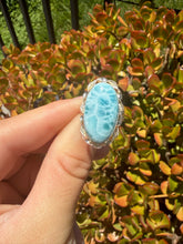 Load image into Gallery viewer, Larimar Ring Size 6.5+ Adjustable 55LL