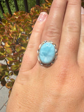 Load image into Gallery viewer, Larimar Ring Size 5.5+ Adjustable 50LN