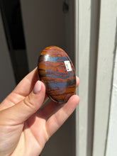 Load image into Gallery viewer, Hematite Tigers Eye Palm Stone Intuitively Selected 28LM