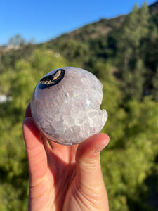 Quartz Druzy Crystallized Sphere