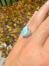 Load image into Gallery viewer, Larimar Ring Size 7+ Adjustable 38LF