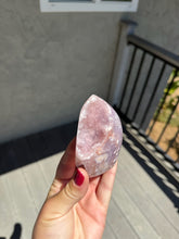 Load image into Gallery viewer, Lavender Pink Amethyst Flower Agate Flame 58CA