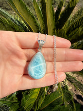 Load image into Gallery viewer, Larimar Teardrop Necklace 90TL