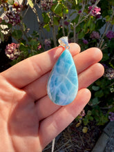 Load image into Gallery viewer, Larimar Teardrop Necklace 162TQ