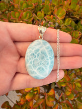 Load image into Gallery viewer, Larimar Oval Necklace 172BL