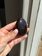 Load image into Gallery viewer, Garnet Palm Stone Intuitively Selected 22KN