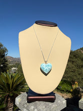 Load image into Gallery viewer, Larimar Heart Necklace 90TR