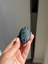 Load image into Gallery viewer, Blue Tigers Eye Palm Stone 16KO