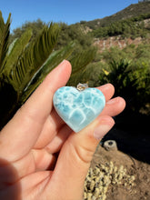 Load image into Gallery viewer, Larimar Heart Necklace 90TR