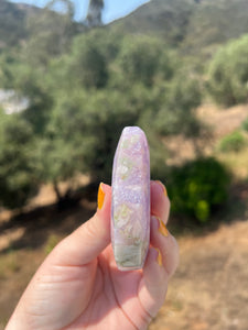 Lavender Pink Amethyst Heart