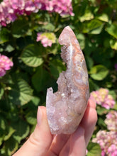 Load image into Gallery viewer, Pink Amethyst Druzy Flame