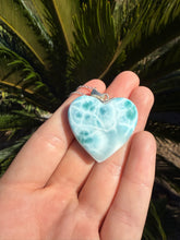 Load image into Gallery viewer, Larimar Heart Necklace 120KI