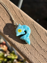 Load image into Gallery viewer, Larimar Dolphin Sterling Silver Pendant