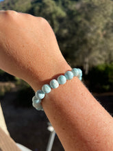 Load image into Gallery viewer, Larimar Beaded Bracelet 10mm