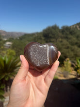Load image into Gallery viewer, Carnelian Agate Druzy Heart 42UH