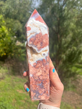 Load image into Gallery viewer, Cotton Candy Agate Tower Large