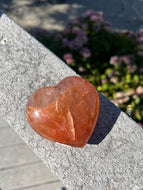 Fire Quartz Puffy Heart