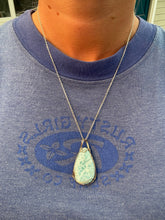 Load image into Gallery viewer, Larimar Teardrop Necklace 70PE