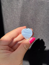 Load image into Gallery viewer, Blue Lace Agate Cabbed Heart 20HI