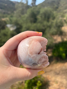 Pink Amethyst Freeform with Druzy