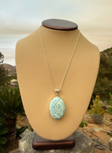 Load image into Gallery viewer, Larimar Oval Necklace 172BL