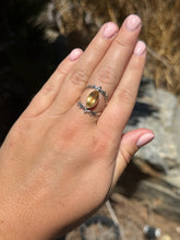 Load image into Gallery viewer, Citrine Eye Ring Size 8 50RB