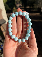 Load image into Gallery viewer, Larimar Beaded Bracelet 10mm