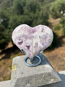 Lavender Pink Amethyst Heart