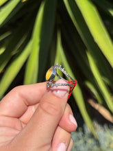 Load image into Gallery viewer, Citrine Eye Ring Size 8.5 50RC
