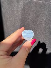 Load image into Gallery viewer, Blue Lace Agate Cabbed Heart 20HI