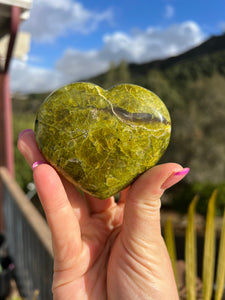 Green Opal Heart