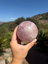 Load image into Gallery viewer, Rose Quartz Sphere 65CA