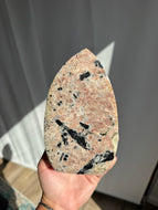 Black Tourmaline Feldspar Flame 222TO