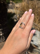 Load image into Gallery viewer, Citrine Eye Ring Size 8 50RB