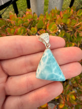 Load image into Gallery viewer, Larimar Triangle Necklace 60TB