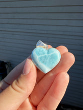 Load image into Gallery viewer, Larimar Heart Necklace 60TA