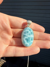 Load image into Gallery viewer, Larimar Oval Necklace 102LR