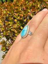 Load image into Gallery viewer, Larimar Ring Size 6+ Adjustable 38LE
